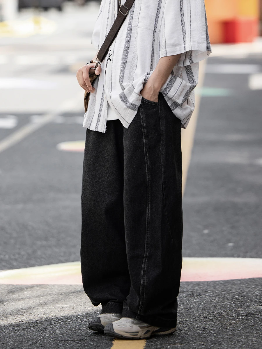 

Мужские джинсы в стиле ретро, свободного кроя, прямые, винтажные, из хлопка, для повседневной носки, на все сезоны