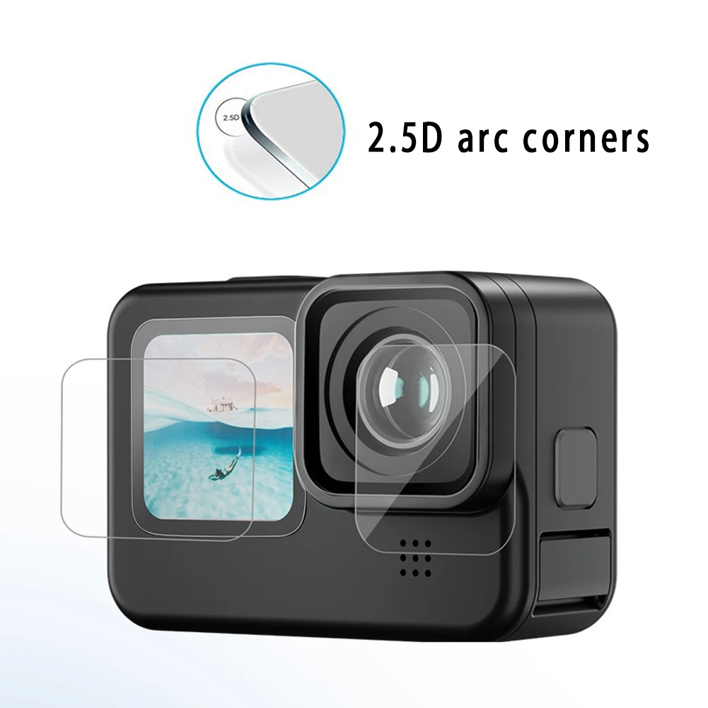 Silicone Case for Gopro Hero 13 12 11 Battery Cover Tempered Glass Screen Protectors Lens Cap for Go pro 12 13 Accessories Kit