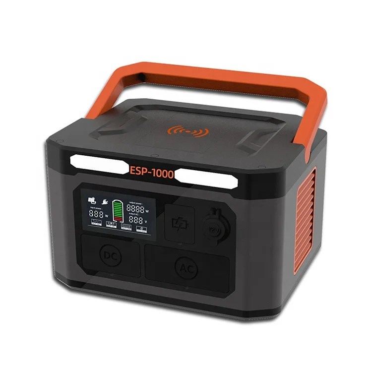 New arrival 1000W solar power mobile phone charging station portable power station car jump starter