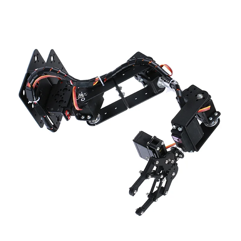 AS96-6-DOF Robotic Arm DIY Kit Multi Degree-Of-Freedom Robot Servo Grasping Maker Education Construction Set(Excluding Servo)