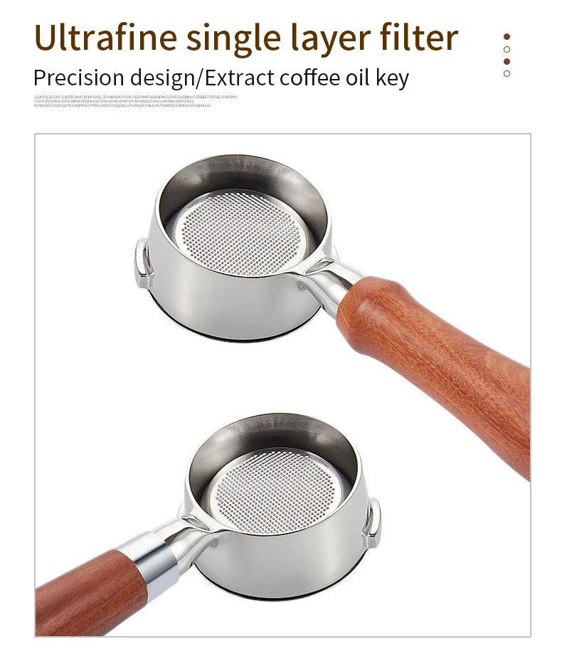 58MM Kaffee Bodenloser Siebträger für GAGGIA Classic Pro Naked Filterkorb Barista Zubehör Espressomaschine Werkzeuge Waren – Detail 3
