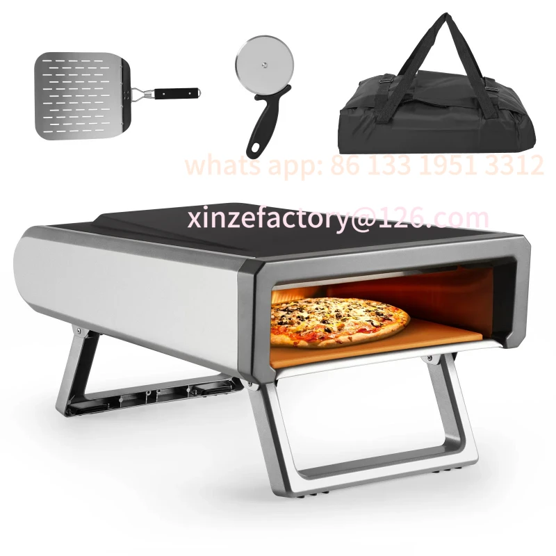 

Customizable Pizza Oven, 12" Pizza Oven Outdoor with Gas Powered Propane and Portable Maker Accessories for Backyard Camping Out