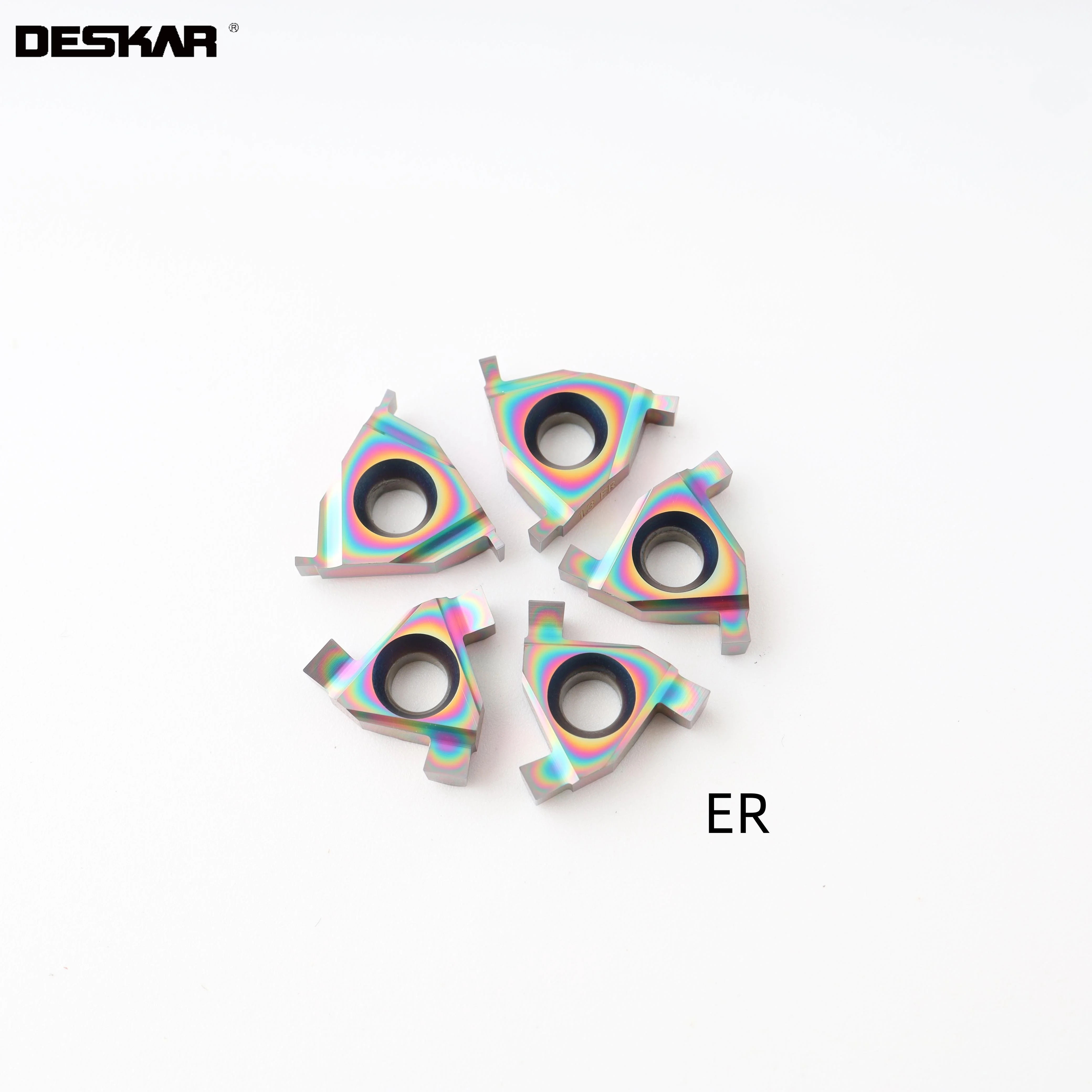 DESKAR 16ER/IL 16IR/EL 0.7 مللي متر 0.8 مللي متر 1.0 مللي متر-3.0 مللي متر TF618 CNC صلابة الصلب مخرطة الضحلة الحز تحول أدوات كربيد إدراج