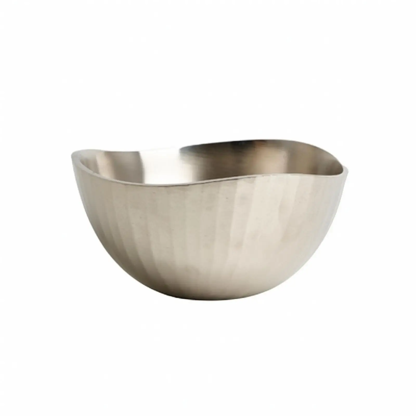 Decorative Metal Container Aluminum Bowl with Textured Sides for Keys Coins Organizer Entryway Shelf Decor