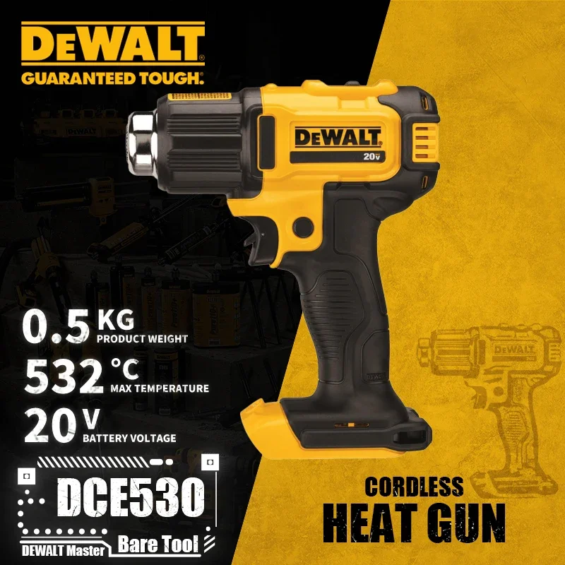 DEWALT DCE530 Cordless Heat Gun 20V Lithium Power Tools Auto Film Hot Melt Bare Tool