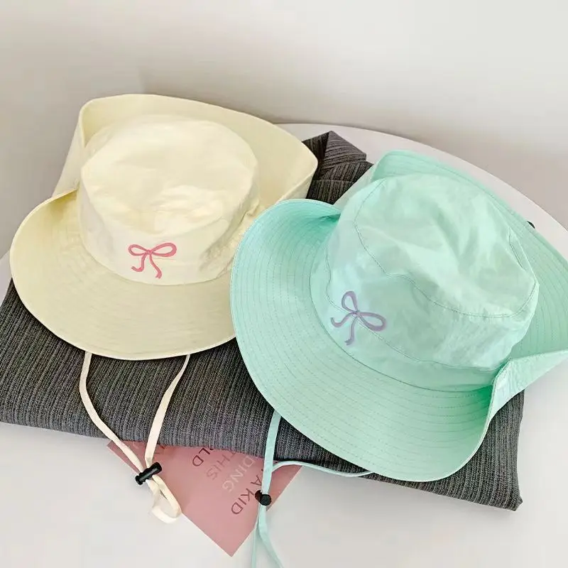 

Fashion Bowknot Embroidery Baseball Hat for Women Solid Color Korean Girl Peaked Cap Outdoor Soft Cotton Snapback Sun Visors Hat