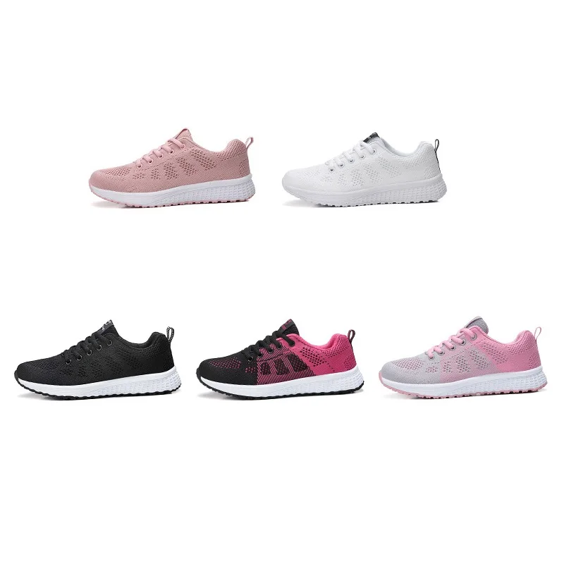 Women Sport Shoes Sneakers Woman Running Shoe Mesh Breathable Mesh Flat Casual Outdoor Walking Shoes zapatillas deportivas mujer