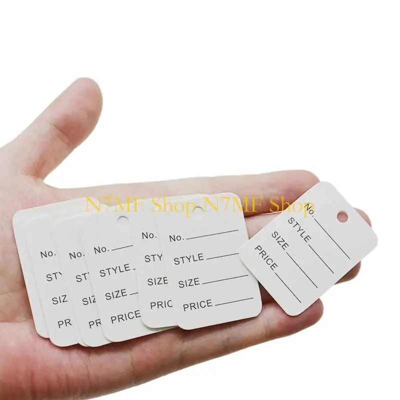 

N7MF 1000 Pcs Unstrung Marking Price Tags Kraft Paper Price Tags Merchandise Marking Tags Clothing Price Labels Easy to Use