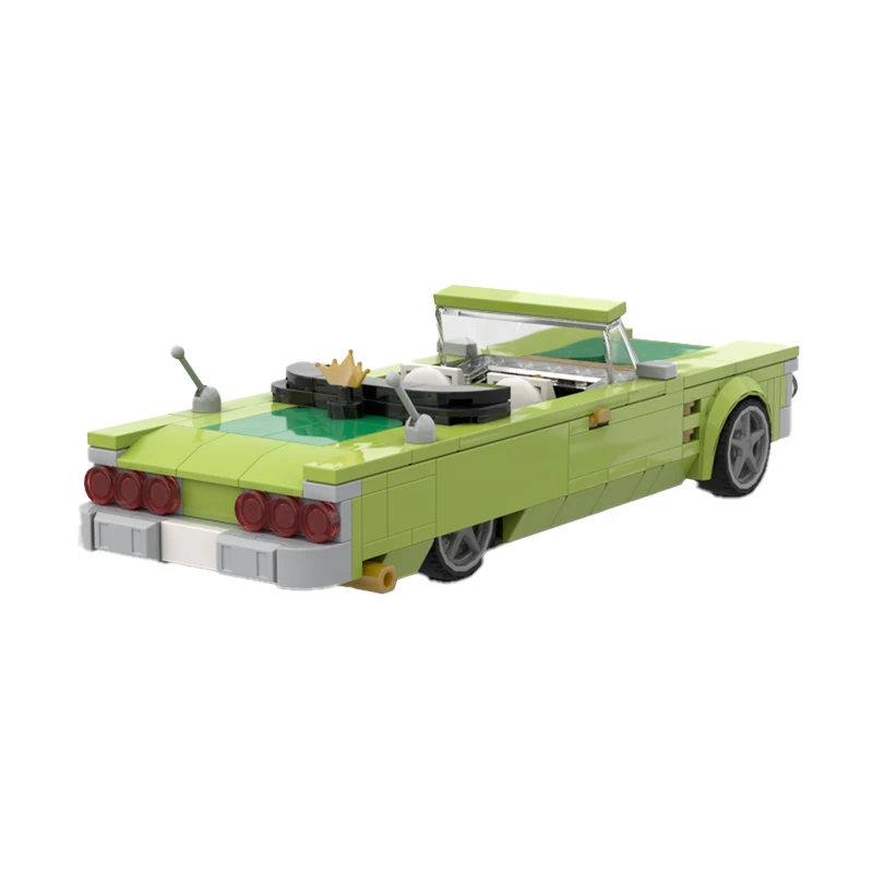 Classical Speed Vehicle MOC 8 Stud Wide 1964 Impala Lowrider Building Blocks Assemble Model Sets  Children\'s Toys Gifts