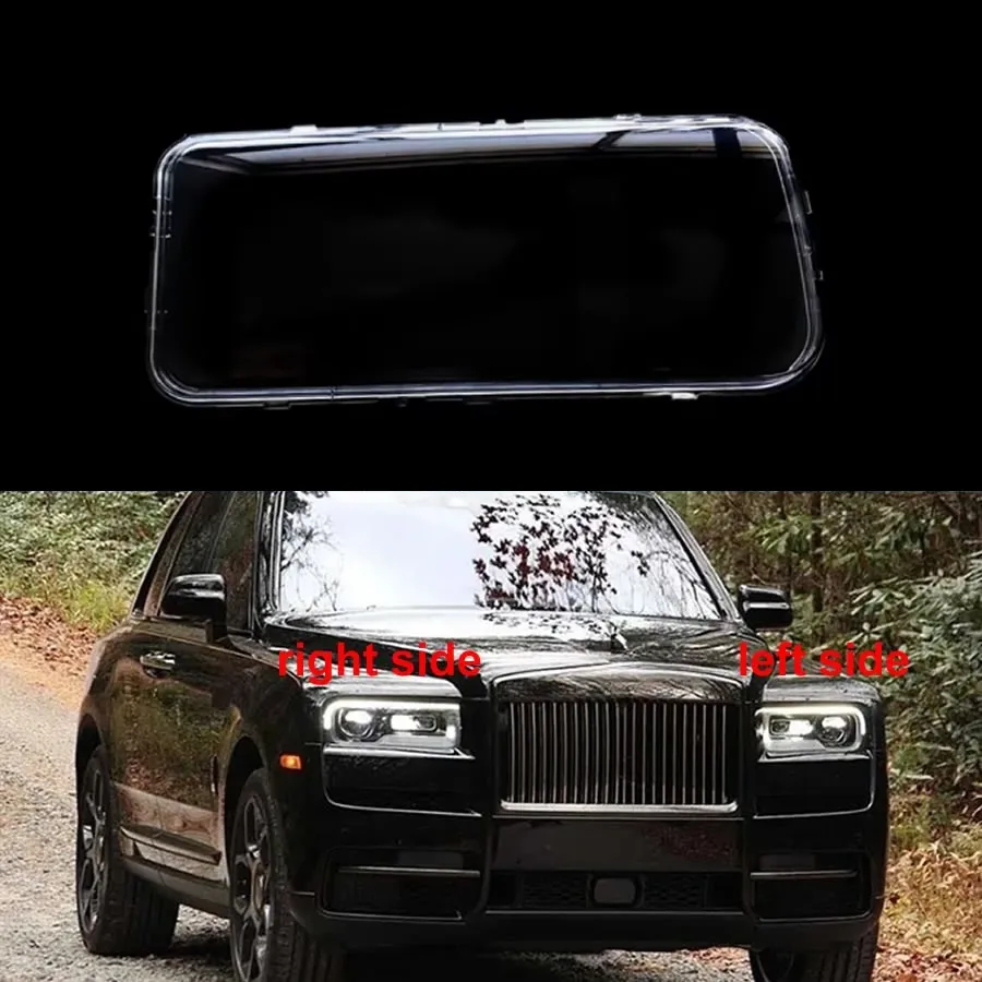 

For Rolls-Royce Cullinan 2018 2019 2020 2021 Replace Headlight Cover Headlamp Shell Transparent Lampshade Case Lens Plexiglass