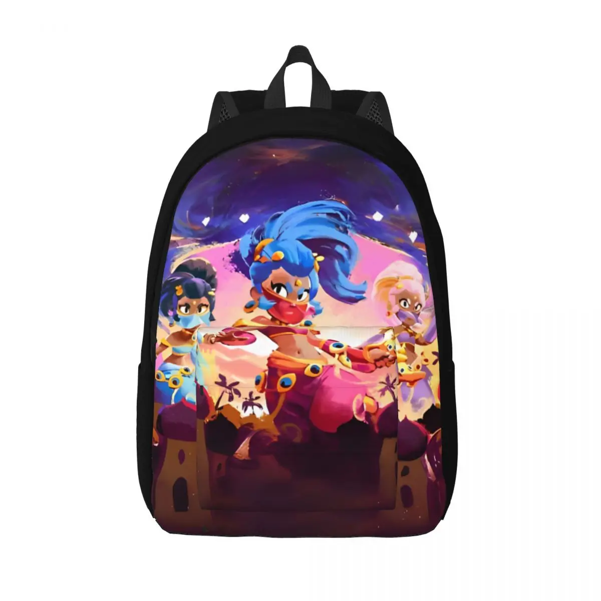 

Shelly Super Cell Video Game Backpack for Kindergarten Primary School Student Bookbag Boy Girl Kids Canvas Daypack Lightweight