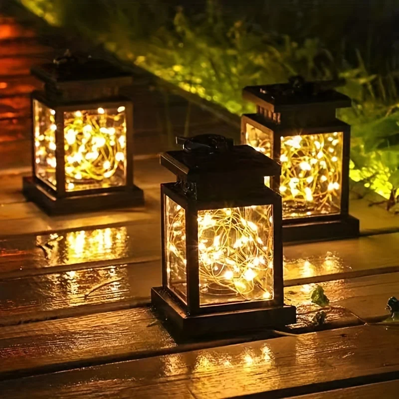 1pc Solar Flame Lantern Landscape Light for Courtyard Balcony Pathway Christmas Decor, Halloween Decorations Lights Outdoor
