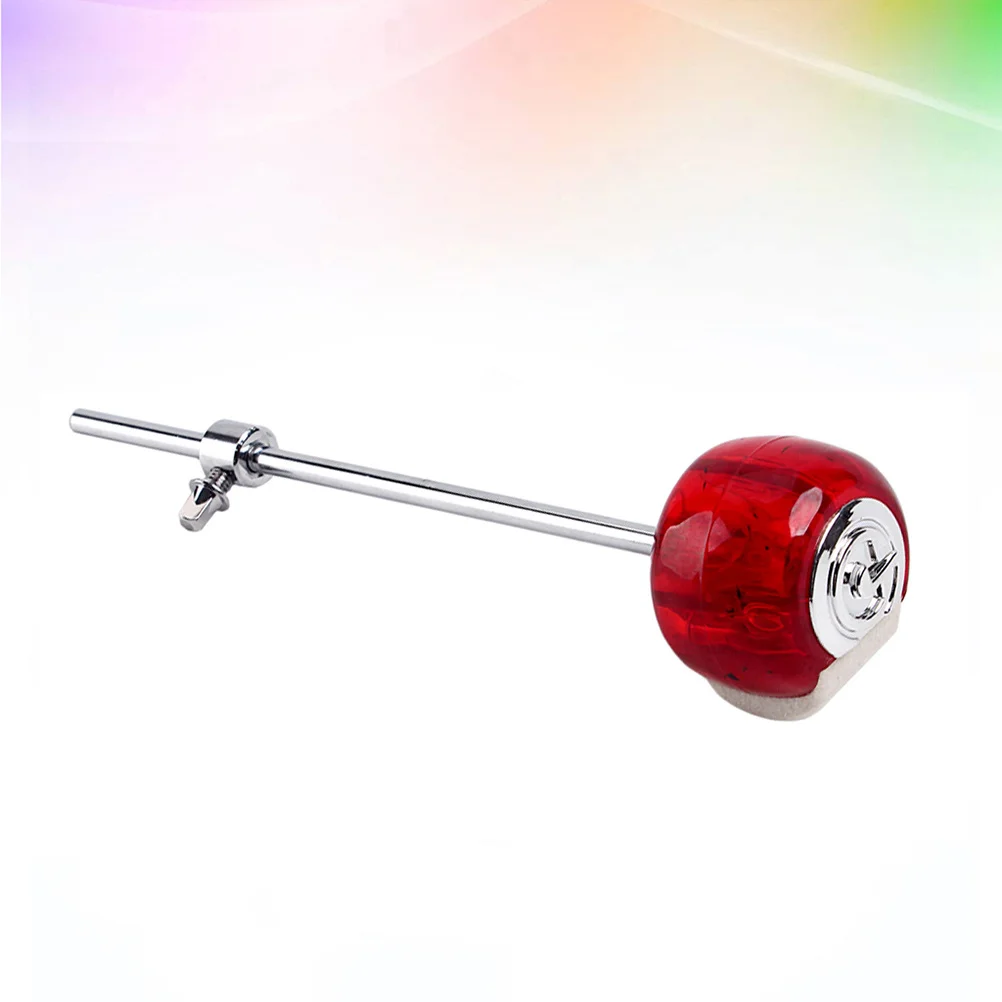 

Bass Drum Hammer Head Beater Felt Side Metal Handle Durable Sturdy Traditional Sound Feel Wc42 Red Drum Hammer