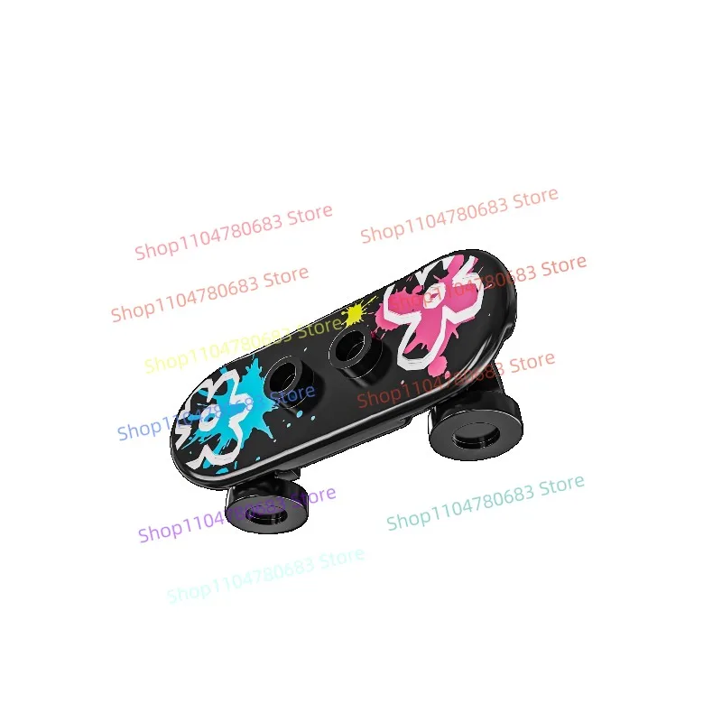 MOC Bouwsteen Doodle Scooter Accessoires Mini Figuur Assemblage Model Ornament Anime Cartoon Accessoires Speelgoed Cadeau Collectible