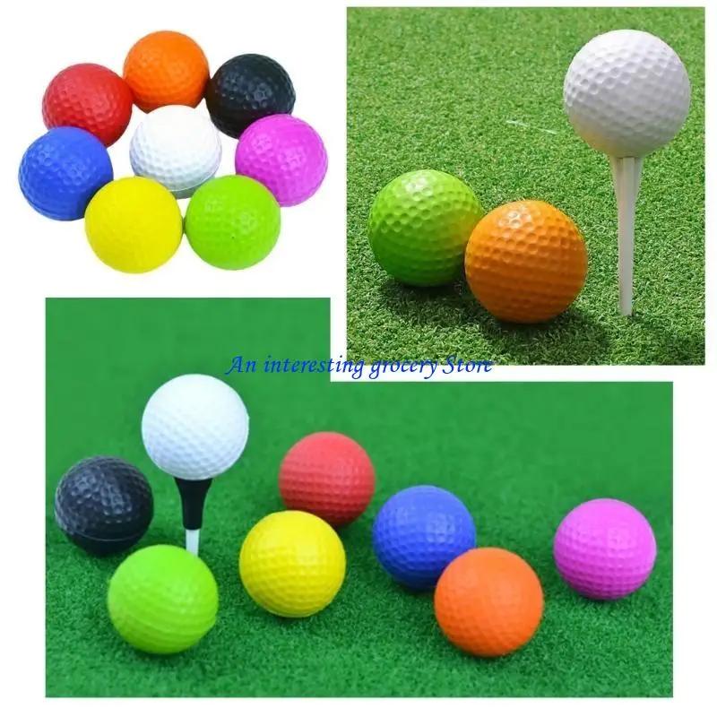 

652D 10 Pack Golf Practice Ball Elastic Foams Soft Golfs Training Ball Exercise Ball