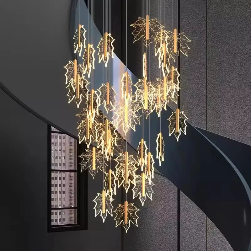 

Nordic home decoration, stair chandelier, living room and dining room Pendant lights, ceiling light, indoor lighting