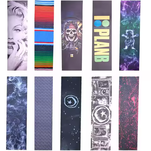 Professional Electric Skateboard Deck Sandpaper Skateboarding Scooter Skin Grip Tape Longboard Cruiser Abrasive Paper Colourful