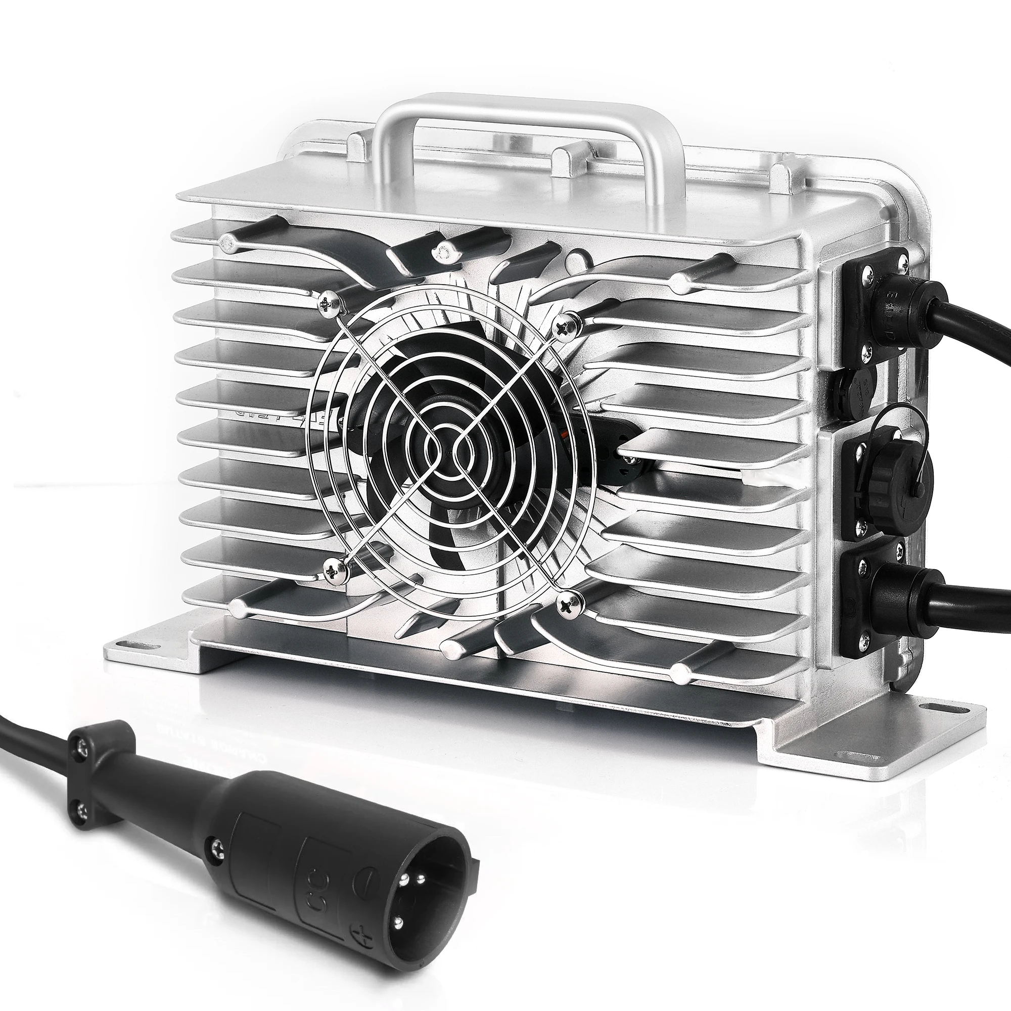 شاحن بطارية عربة جولف 48 فولت 15 أمبير مع قابس دائري 3 دبابيس لبطارية حمض الرصاص Club Car DS Precedent 1995-UP