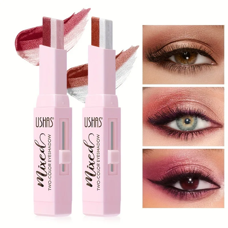 Dual Color Eyeshadow Pencil Glitter Eyeshadow Korean Makeup Kpop Beauty Long-lasting Matte Easy To Wear