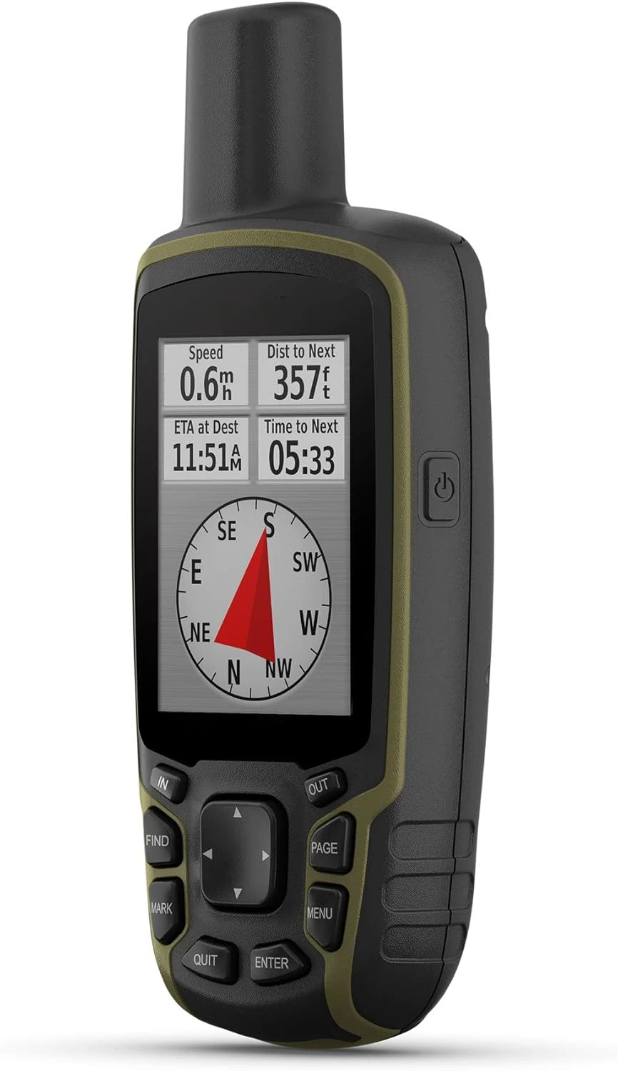 

Button-Operated Handheld with Altimeter and Compass, Expanded Satellite Support and Multi-Band Technology, 2.6" Color Display