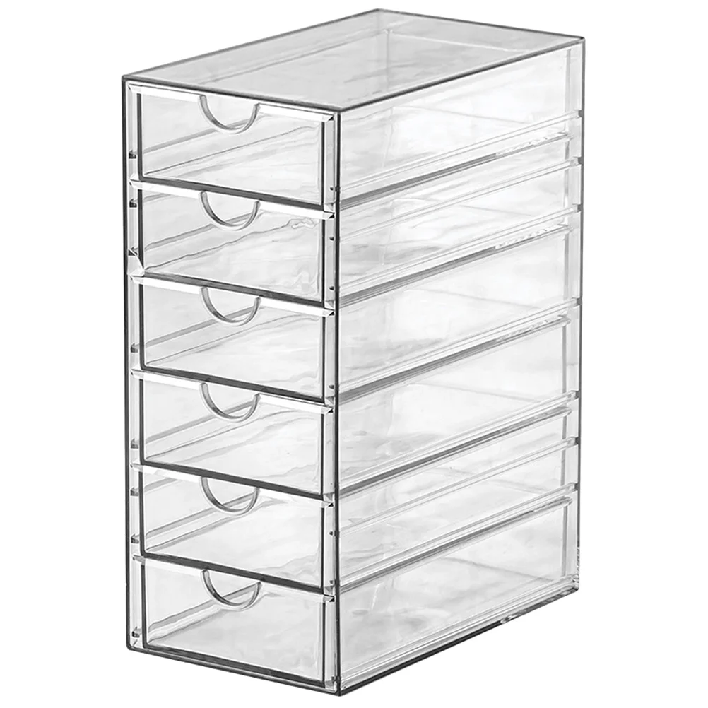 Desktop Drawer Organizer Multi-layer Transparent Storage Box Versatile Trinket Storage Holder