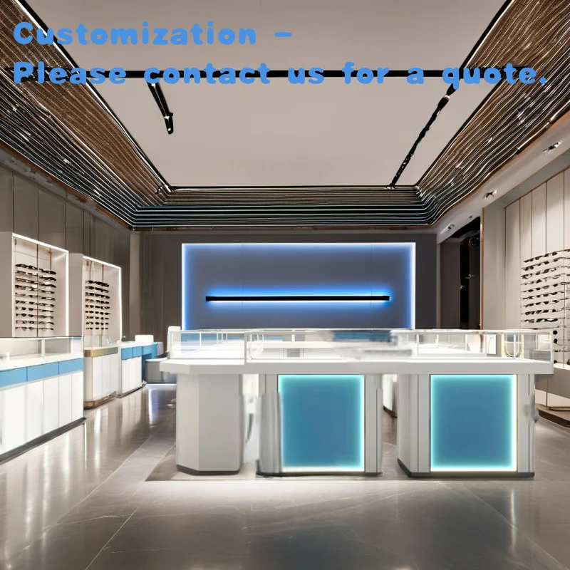 

Изготовленный на заказ. Индивидуальная современная мебель для оптического магазина, настенная витрина, витрина для очков, оптическая рамка