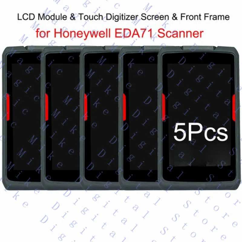 UU  5 Packs LCD Module & Touch Digitizer Screen & Front Frame for Honeywell EDA71 Negotiable product