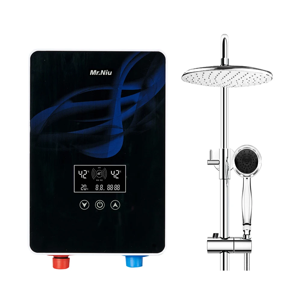 Endless Hot Water Used Instant Electric Hot Water Heater Tankless Intelligent Water Heater 6000w for Hotel Shower Bathroom