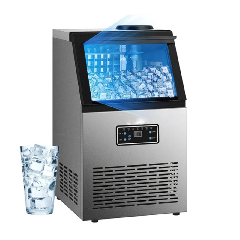 Commercial Ice Maker Machine Stainless Steel Ice Cube Making Machine For Bar Home Restaurant