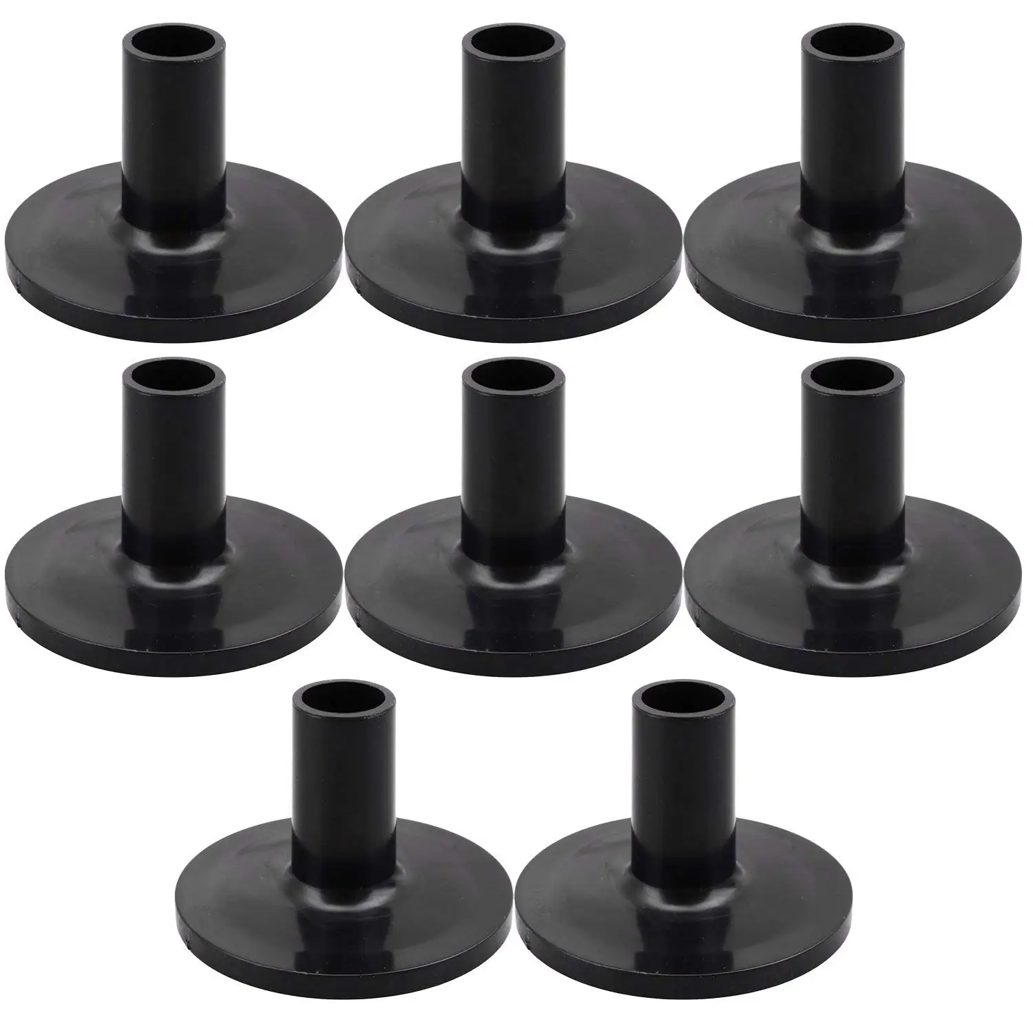 8 pezzi manicotti per piatti 8 pezzi 38x26mm sostituzione manicotti per piatti a tamburo nero per Kit tamburo da ripiano