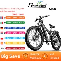 Shengmilo S600 2000W Dual Motor 48V17.5AH Electric Bicycle Samsung Battery 26 Inch Wide Tyre Electric Bike Men's E-Mountain bike