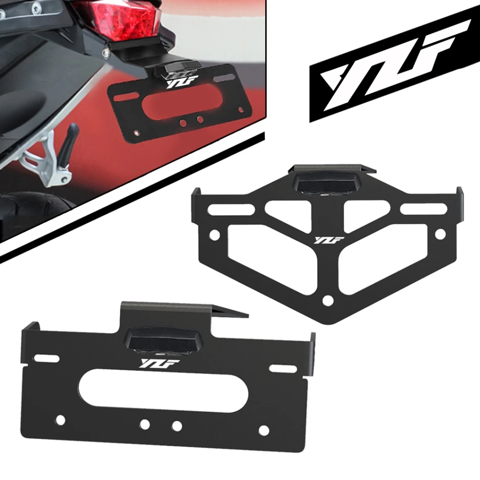 

For Yamaha YZF-R125 YZF R125 2008-2009-2010-2011-2012-2013 Rear License Plate Holder YZFR125 LED Light Bracket Fender Eliminator