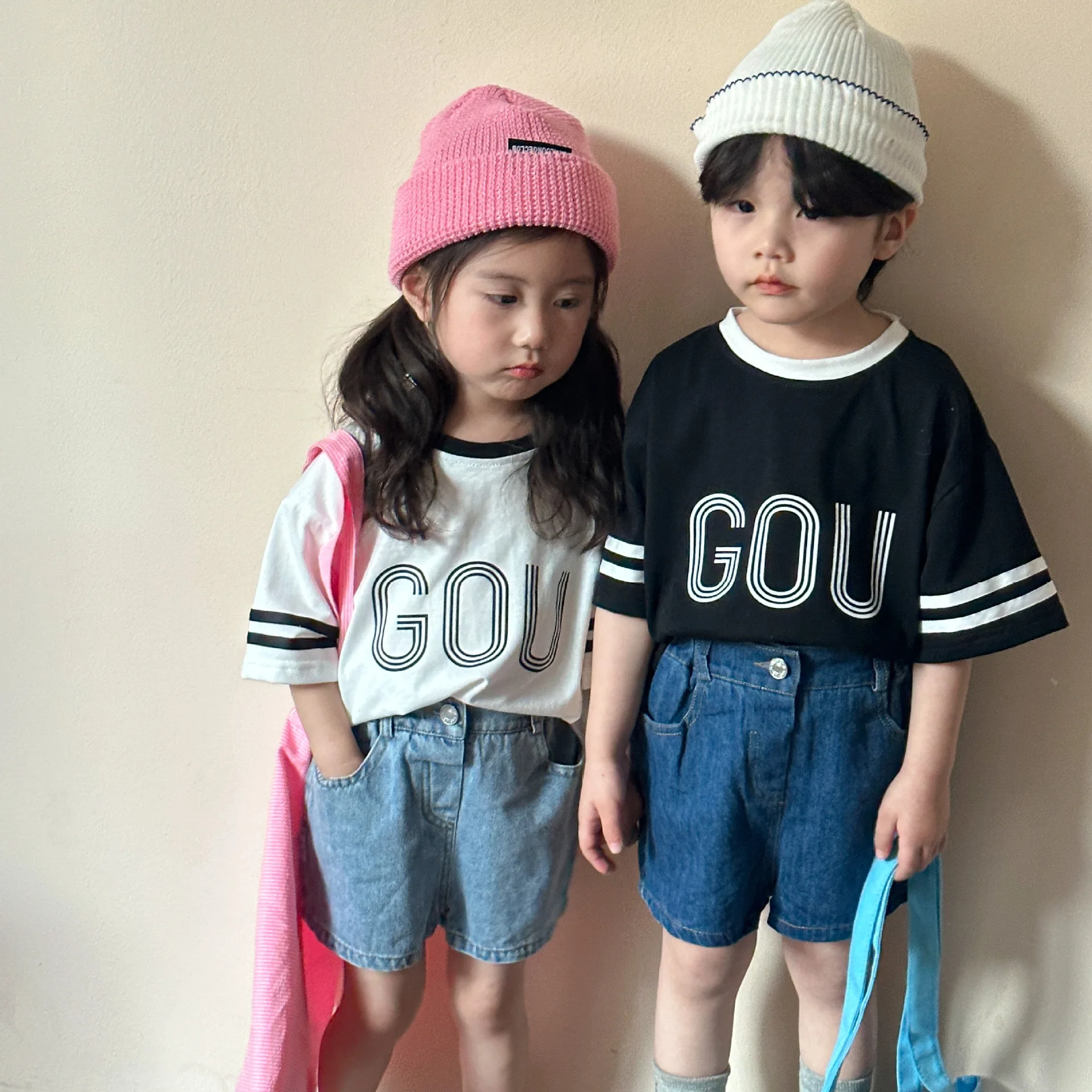 

Children Clothing Short-sleeved T-shirt Cotton Summer Sports Style 2024 New Loose Boys Summer Baby Girls Half-sleeved Top