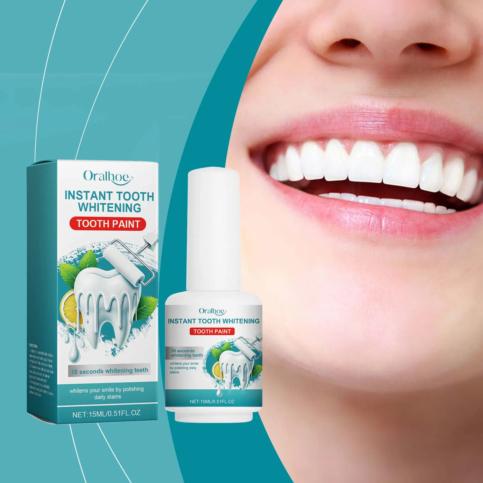 

Tooth Whitening Paint Instant Teeth Bleaching Serum Dental Calculus Stain Remover Prevent Pigmentation Clean Oral Hygiene Care