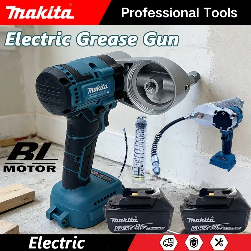 

Makita Brushless Electric Grease Gun Wireless Fully Automatic High-Pressure Excavator Specific Grease Gun For 18V Battery