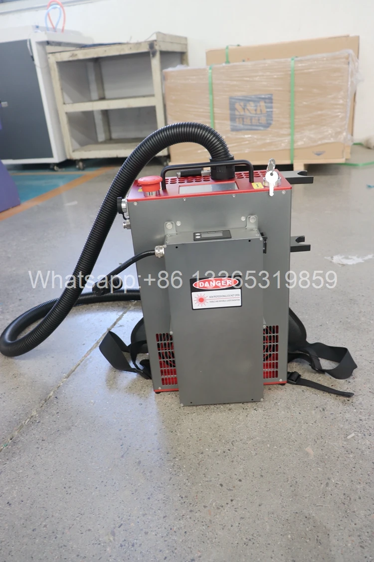 Mini Type Laser Rust Removal Machinery Price 100W Mopa Small Portable Rust Remover Fiber Laser Cleaning Machine