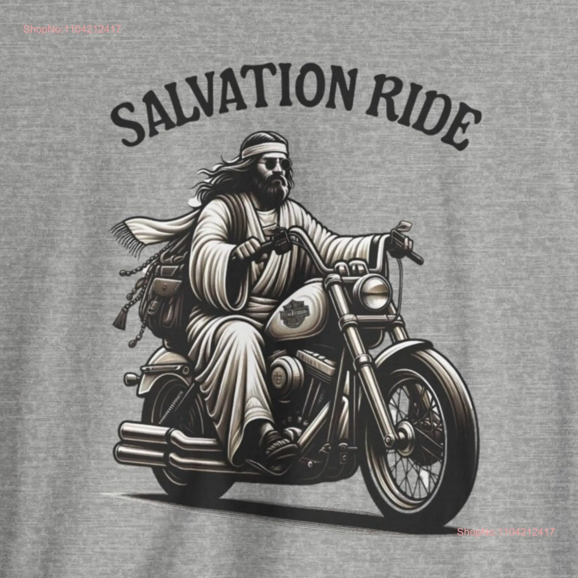 Divine Jesus Motorcycle T Shirt Religious Christian Doctrine Rebellious Inspirational Spiritual Mystical Bike Gang Top