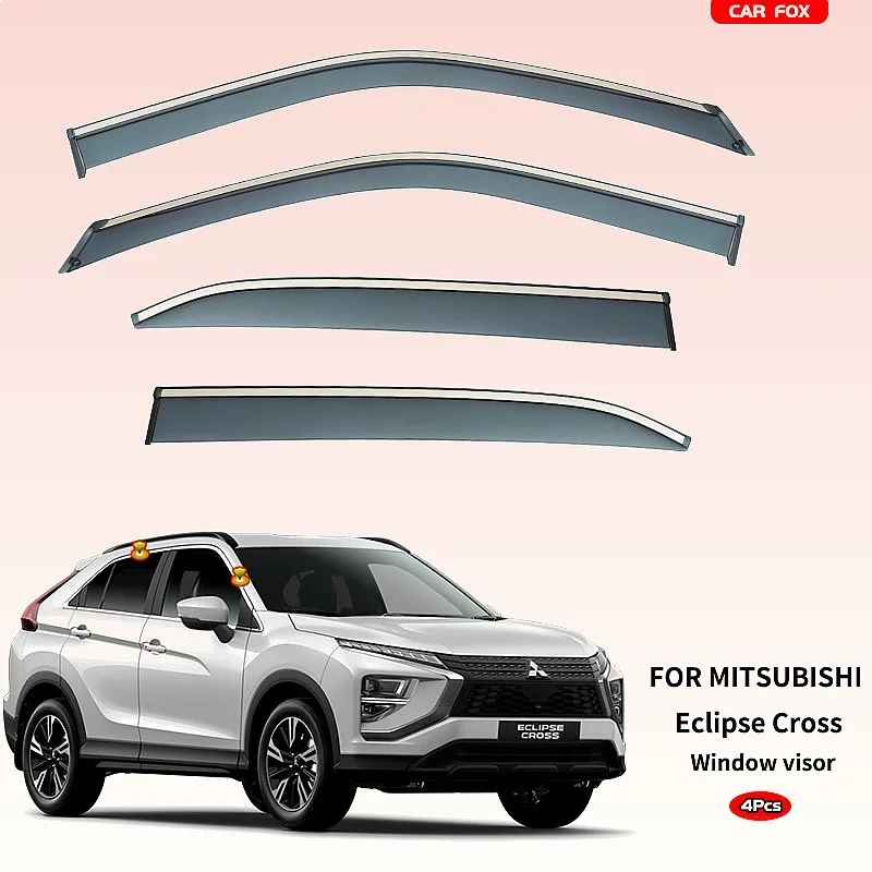 

4Pcs Window Visor for Mitsubishi Eclipse Cross 2018-2024 Rain Deflector Sun Shade Awning Car Accessories