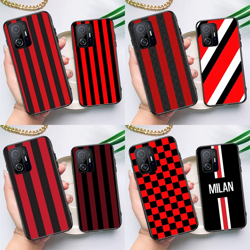 Milan Stylish Stripe Design Case For POCO F5 X5 X3 Pro X4 F4 GT F3 M5s C40 Cover For Xiaomi 13 12 Lite 11T 12T Pro 12X