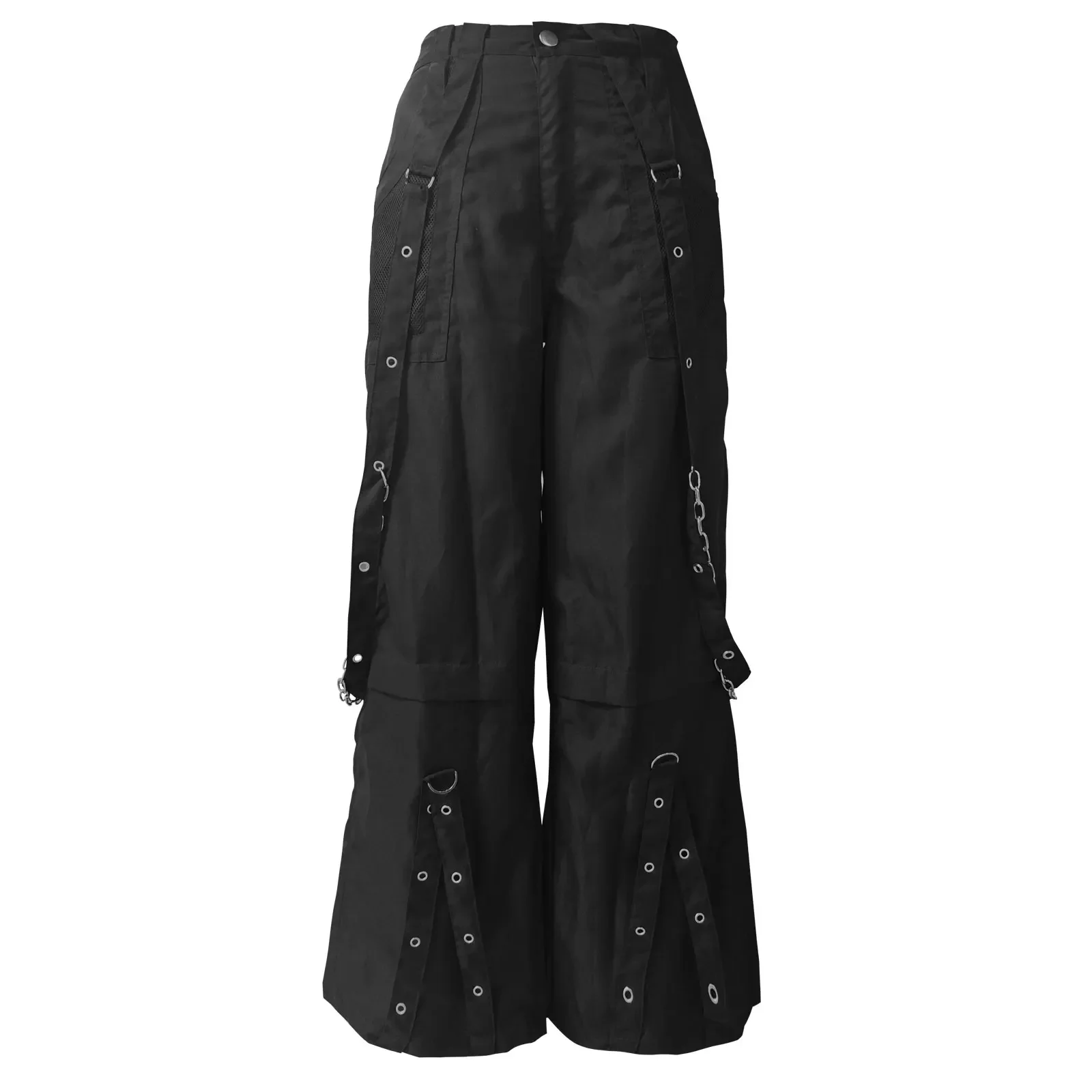Women Cargo Pants High Waist Baggy Jeans Casual Wid Leg Denim Pants Grunge Gothic Harajuku Punk Y2k Trousers