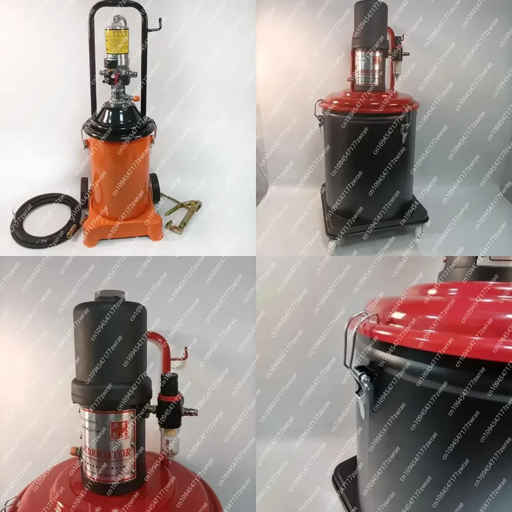 High Pressure 12l Air Operated Bucket Grease Pump Auto Grease Pump Pneumatic Lubricator Gun