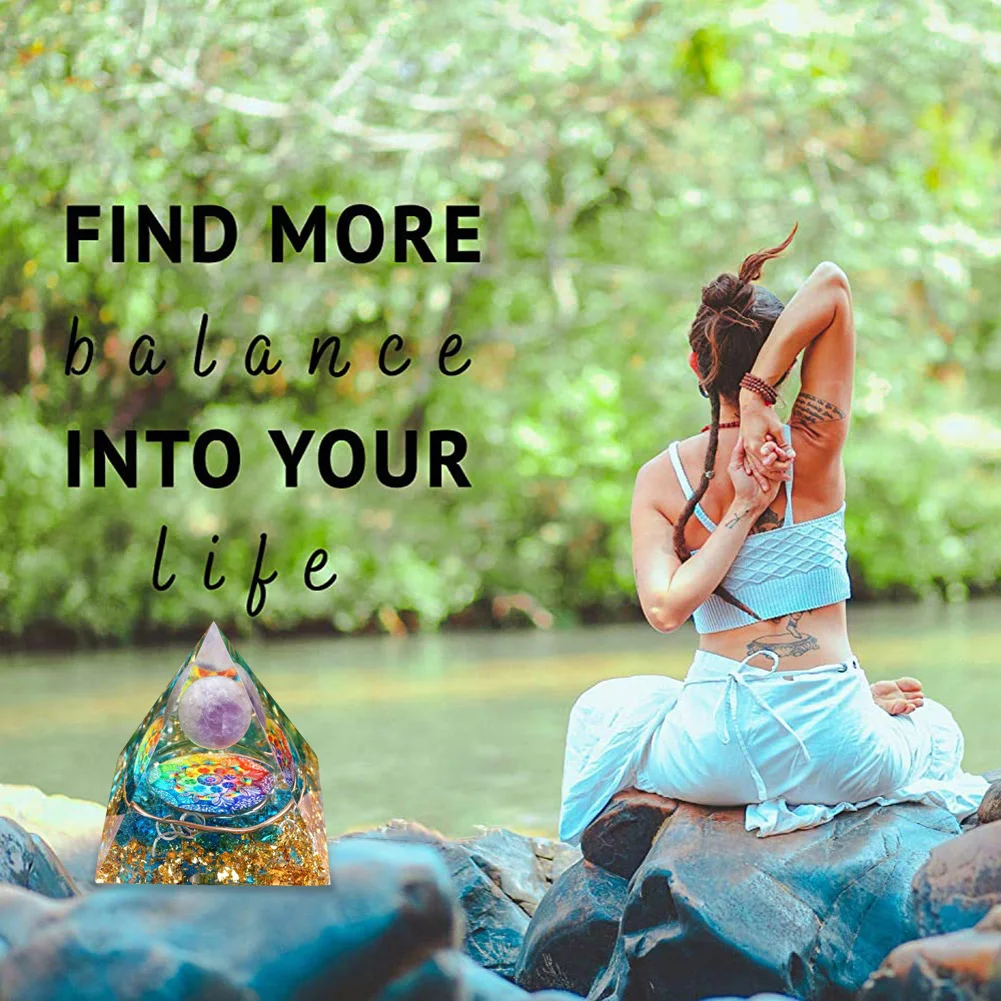 كريستال أورجون الهرم أوغان كريستال برج الطاقة كريستال أورجونيت الهرم للإجهاد تقليل شفاء التأمل جذب المحظوظ #4