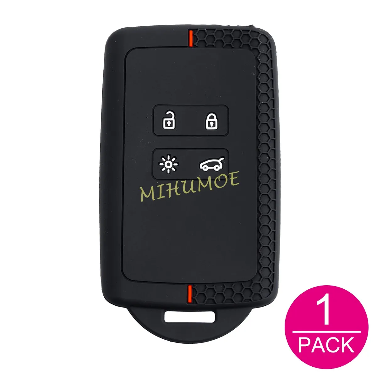 Siliconen Autosleutelhanger Ring Cover Case Voor Renault Clio Megane Koleos Captur Espace Arkana Kiger Austral Kadjar Talisman Scenic