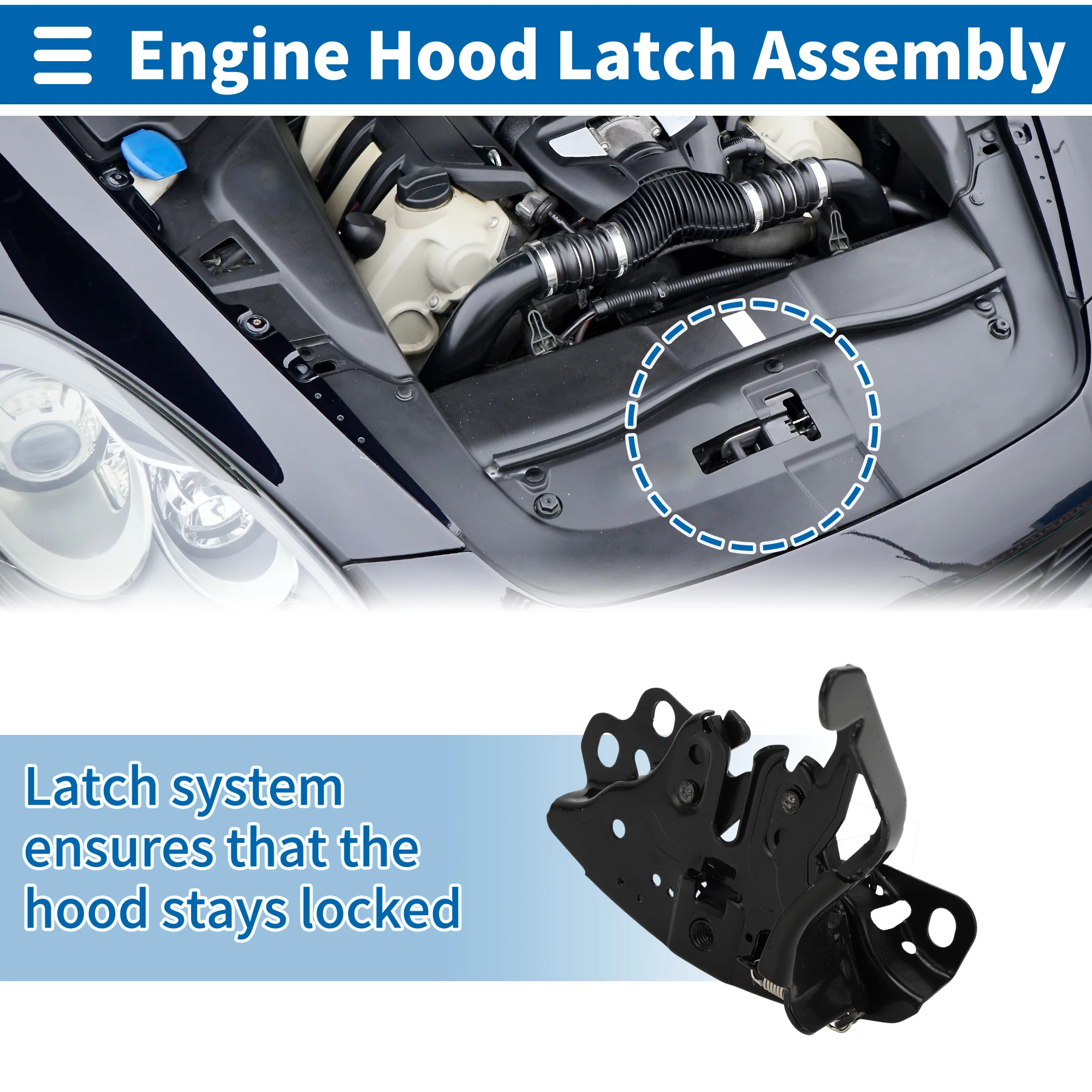 UXCELL Hood Latch Assembly for Nissan Altima 2007-2013 No.65601JA000/65601ZN40A/65601ZX60A Engine Hood Latch Lock Release
