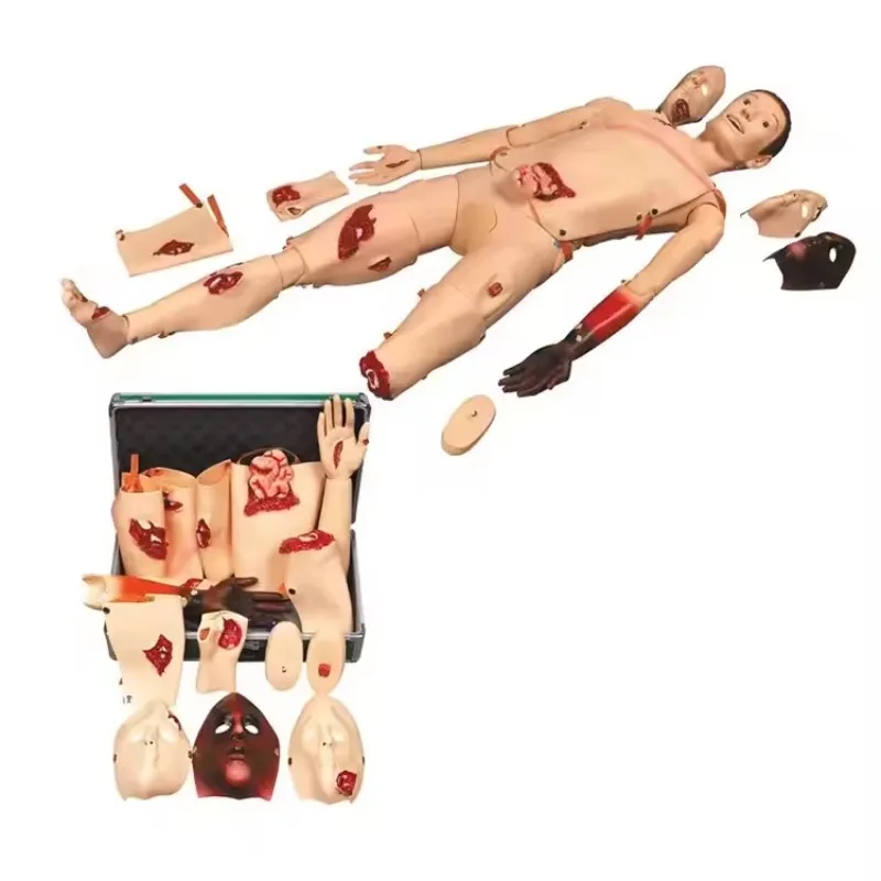 Medical Model Full Functions Wound Care Nursing Training Advanced Trauma Simulator Nursing Training Doll Anatomical Torso
