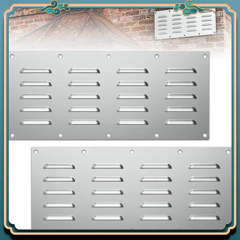 Latest 2PCS Stainless Steel Ventilation Panel Steel Ventilation Panel Accessories Stainless Steel Ventilationcover Barbecue Vent
