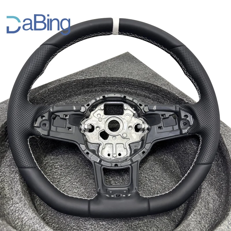 

Подходит для Volkswagen Golf 7 MK7 GTI, кожаные перфорированные автомобильные детали на руле