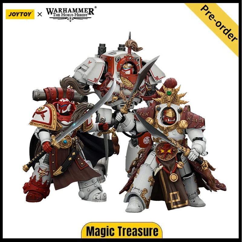 

【Pre-sale】JOYTOY Warhammer 40K White Scars Qin Xa Hibou Khan Contemptor Dreadnought 1/18 action figure model toy