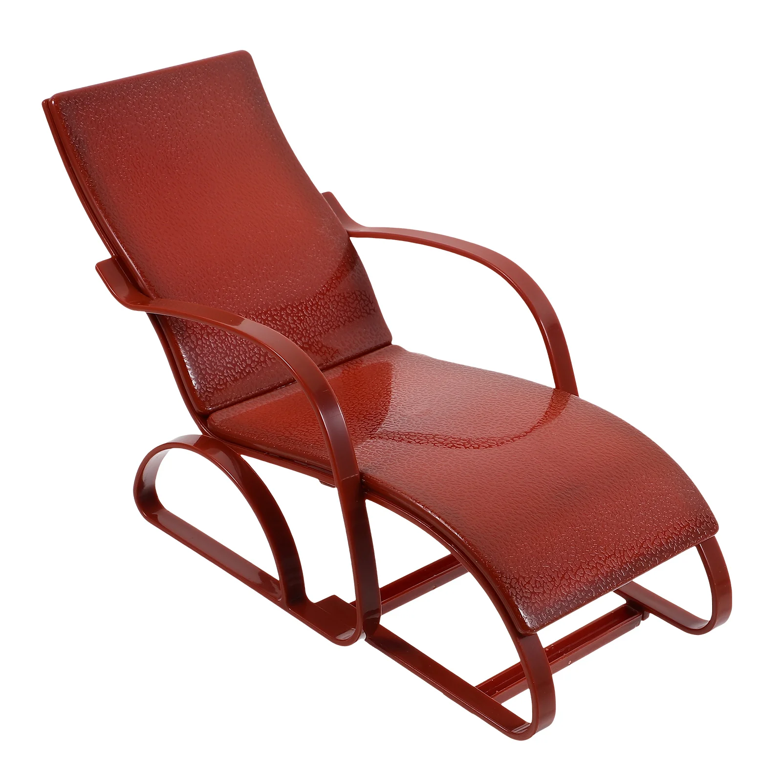 Beach Chair Children's Toys Kids Recliner Mini Model Miniature Furniture Decor Fake Plastic Pretend House Prop