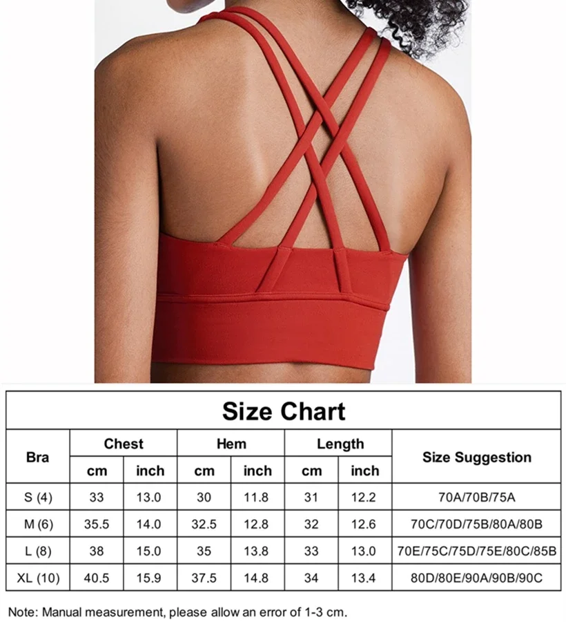 COZOK New Solid Color Sports Bra Nylon Breathable Women Yoga Tops Bra Sexy Gym Wear Outdoor Exercise Clothes Crop Top